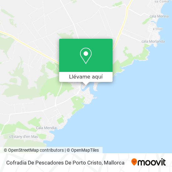 Mapa Cofradia De Pescadores De Porto Cristo