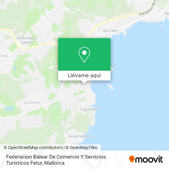 Mapa Federacion Balear De Comercio Y Servicios Turisticos Fetur