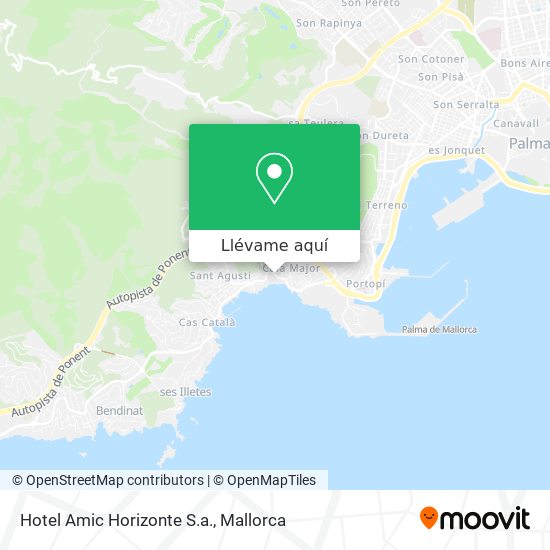 Mapa Hotel Amic Horizonte S.a.