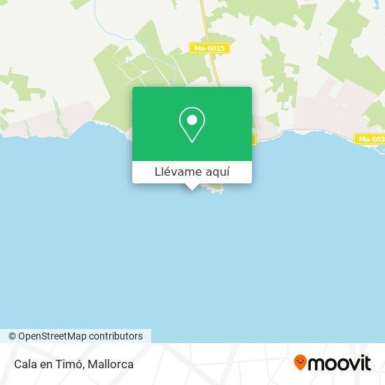 Mapa Cala en Timó
