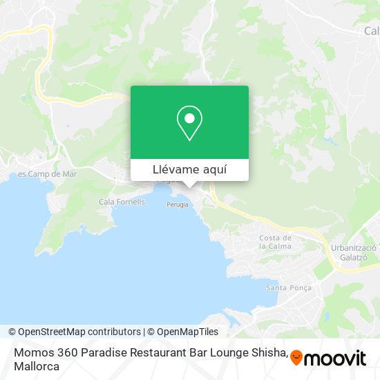 Mapa Momos 360 Paradise Restaurant Bar Lounge Shisha