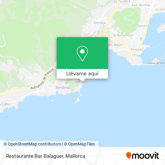 Mapa Restaurante Bar Balaguer