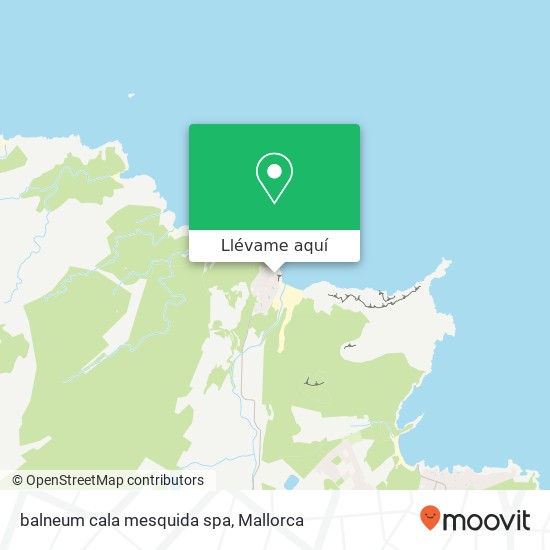 Mapa balneum cala mesquida spa