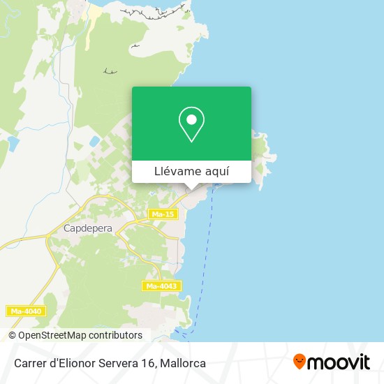 Mapa Carrer d'Elionor Servera 16