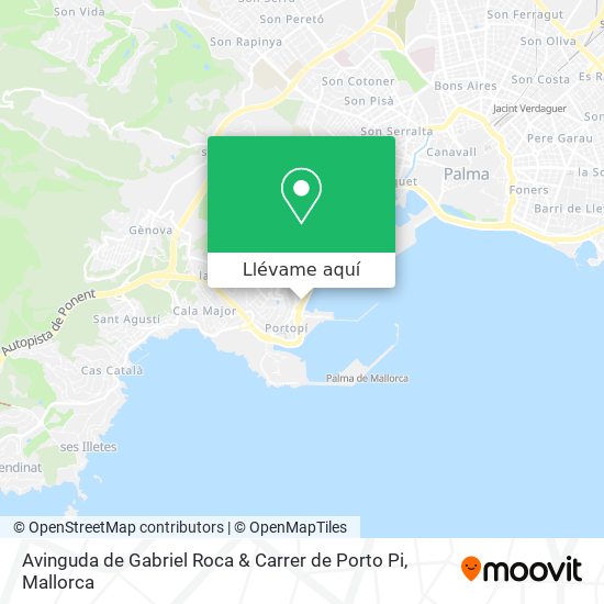 Mapa Avinguda de Gabriel Roca & Carrer de Porto Pi