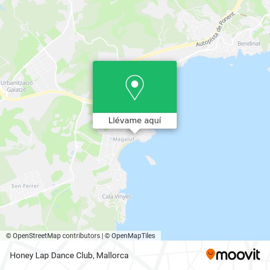 Mapa Honey Lap Dance Club