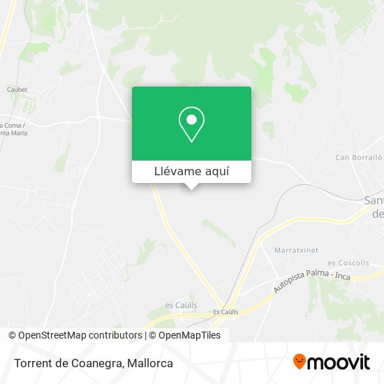 Mapa Torrent de Coanegra
