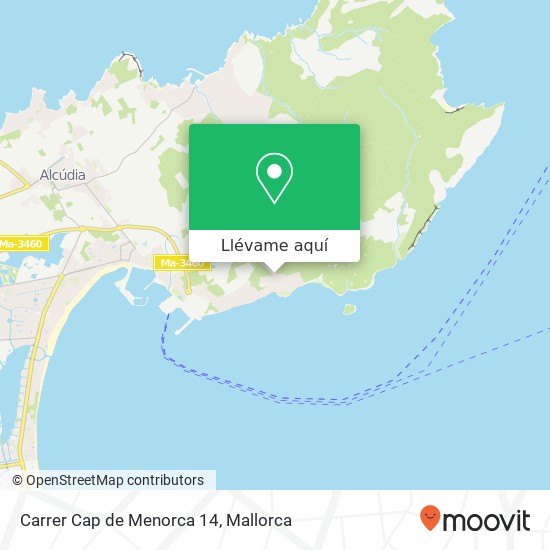 Mapa Carrer Cap de Menorca 14