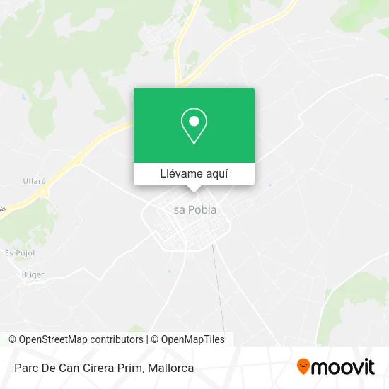 Mapa Parc De Can Cirera Prim