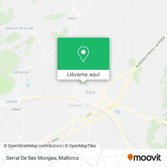 Mapa Serral De Ses Monges