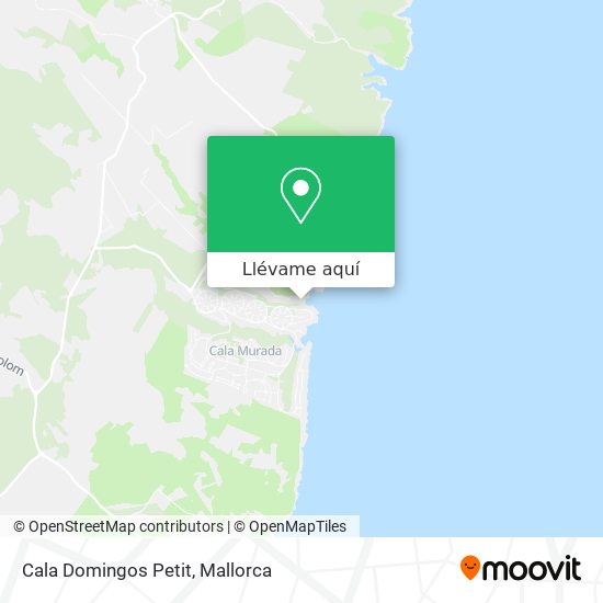 Mapa Cala Domingos Petit