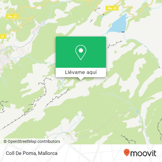 Mapa Coll De Poma