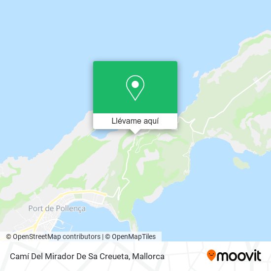 Mapa Camí Del Mirador De Sa Creueta