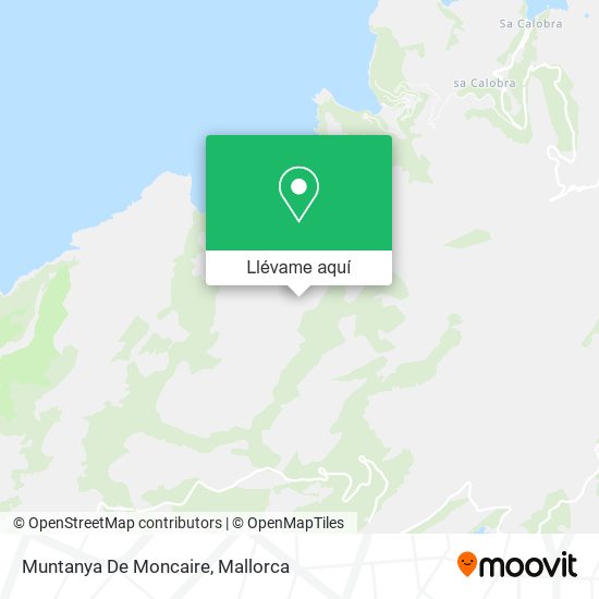 Mapa Muntanya De Moncaire