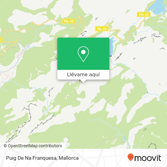 Mapa Puig De Na Franquesa