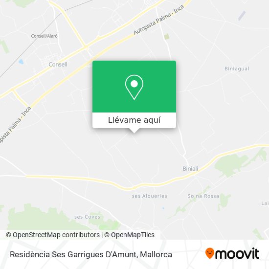Mapa Residència Ses Garrigues D'Amunt