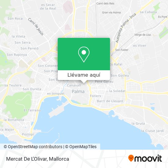 Mapa Mercat De L'Olivar