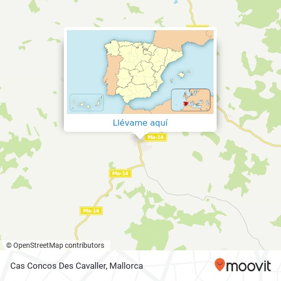 Mapa Cas Concos Des Cavaller