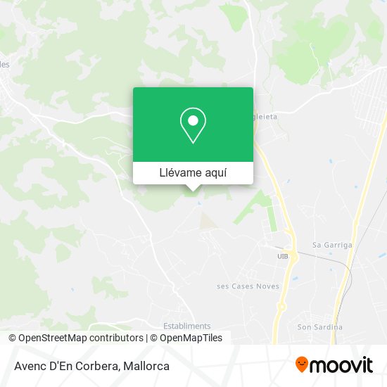 Mapa Avenc D'En Corbera
