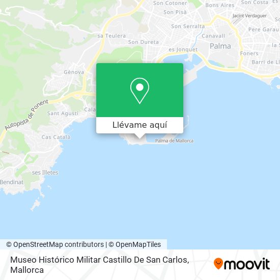 Mapa Museo Histórico Militar Castillo De San Carlos
