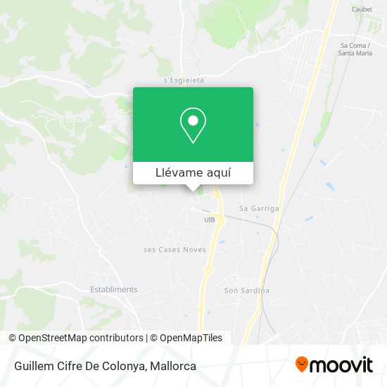 Mapa Guillem Cifre De Colonya