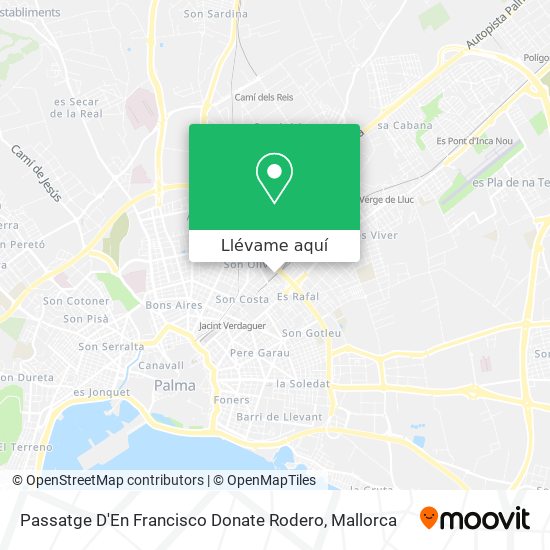 Mapa Passatge D'En Francisco Donate Rodero
