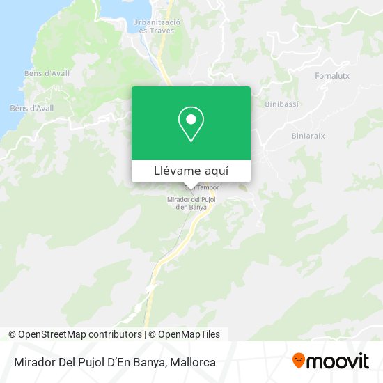 Mapa Mirador Del Pujol D’En Banya