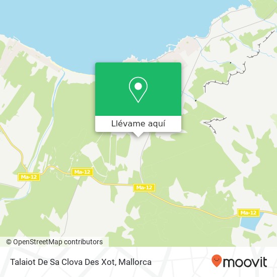 Mapa Talaiot De Sa Clova Des Xot