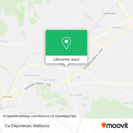 Mapa Ca S'Apotecari