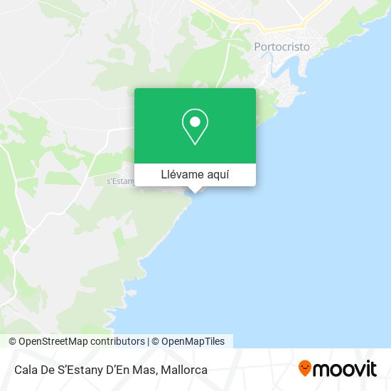 Mapa Cala De S’Estany D’En Mas