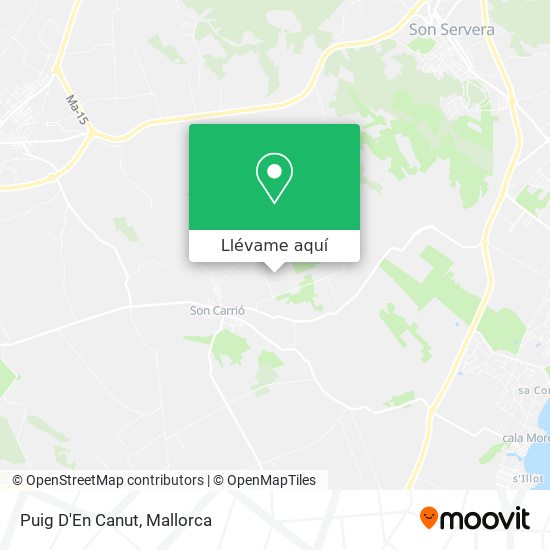 Mapa Puig D'En Canut