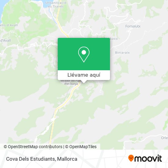 Mapa Cova Dels Estudiants