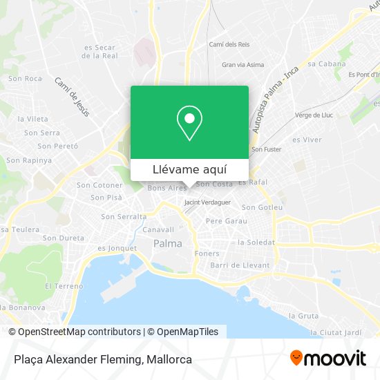 Mapa Plaça Alexander Fleming
