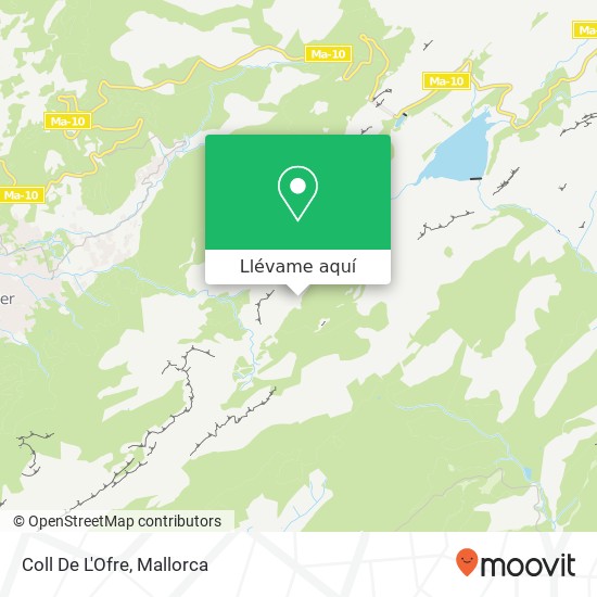 Mapa Coll De L'Ofre