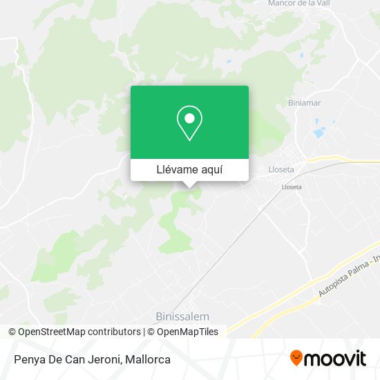 Mapa Penya De Can Jeroni