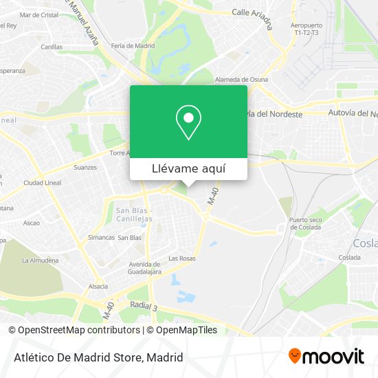 Mapa Atlético De Madrid Store