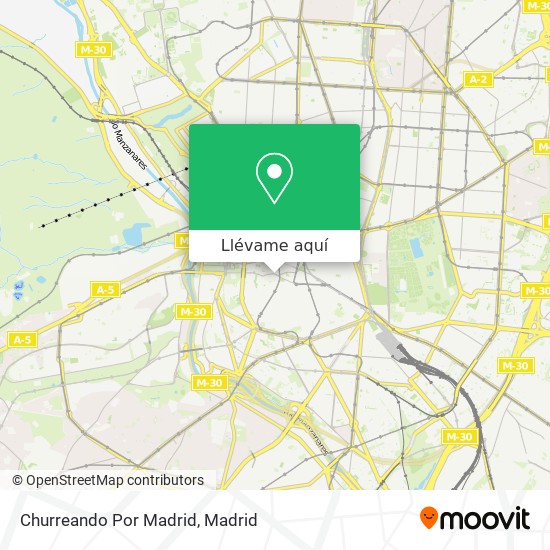 Mapa Churreando Por Madrid