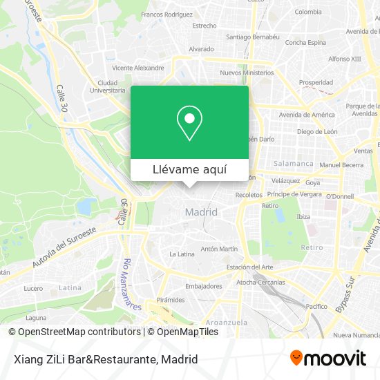 Mapa Xiang ZiLi Bar&Restaurante