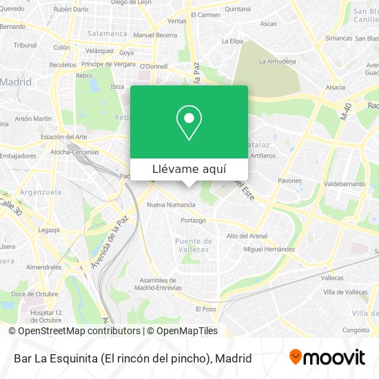 Mapa Bar La Esquinita (El rincón del pincho)