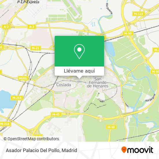 Mapa Asador Palacio Del Pollo