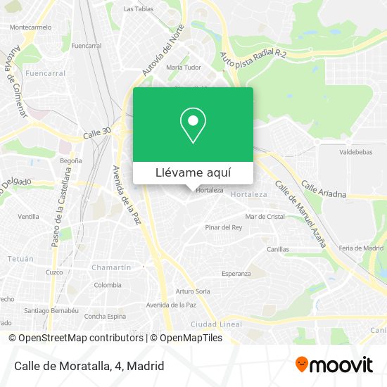 Mapa Calle de Moratalla, 4