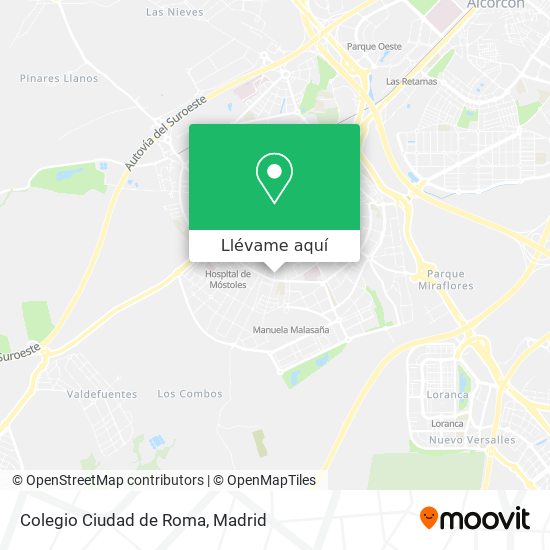 Mapa Colegio Ciudad de Roma