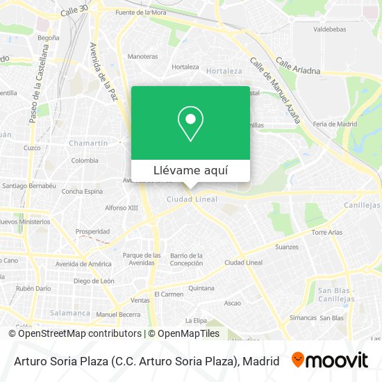 Mapa Arturo Soria Plaza
