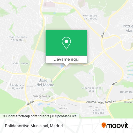 Mapa Polideportivo Municipal