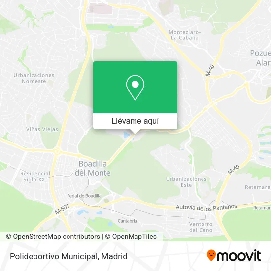 Mapa Polideportivo Municipal