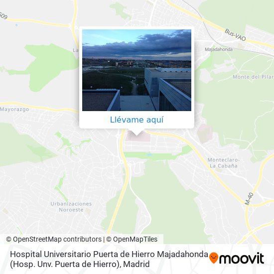 Mapa Hospital Universitario Puerta de Hierro Majadahonda (Hosp. Unv. Puerta de Hierro)