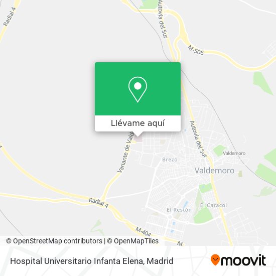 Mapa Hospital Universitario Infanta Elena