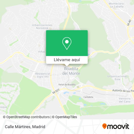 Mapa Calle Mártires