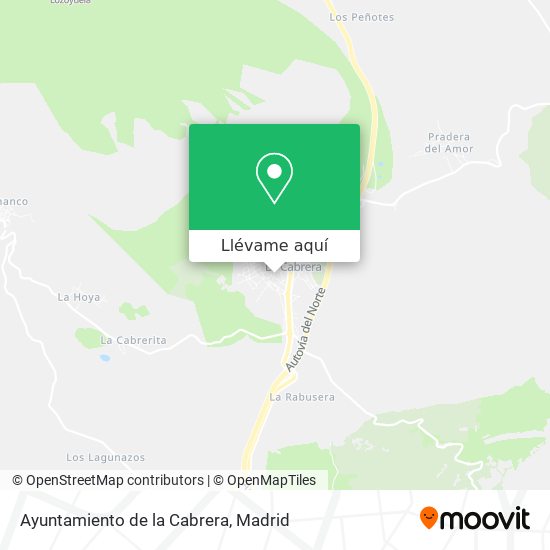 Mapa Ayuntamiento de la Cabrera