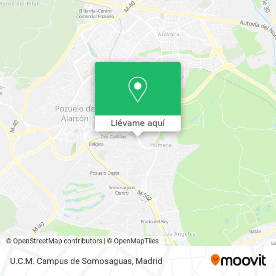 Mapa U.C.M. Campus de Somosaguas